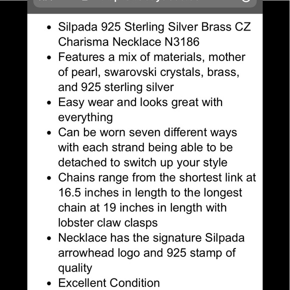 New Silpada Tiered Sterling Silver Convertible CHARISMA Necklace N3186 7 Ways - Picture 11 of 11